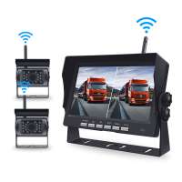 2.4G Back-up Wireless Camera Kit with  2CH  7 inch car Monitor and Color Day Night reversing camera kit