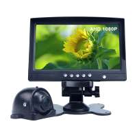 AHD Truck Security Wireless Monitor System With 7 inch Monitor Waterproof IR 1080P car rear camera and monitor