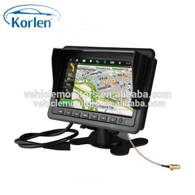 shock proof 7 inch GPS touch screen car monitor